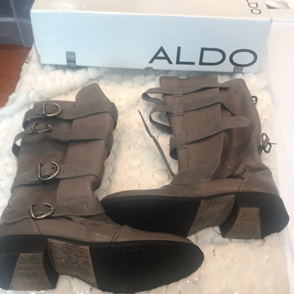 Aldo Brown Combat & Moto Boots